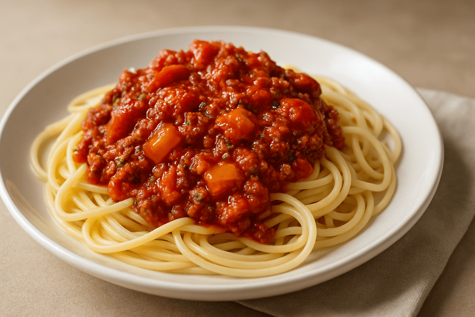 Classic Ground Beef Spaghetti Sauce Recipe