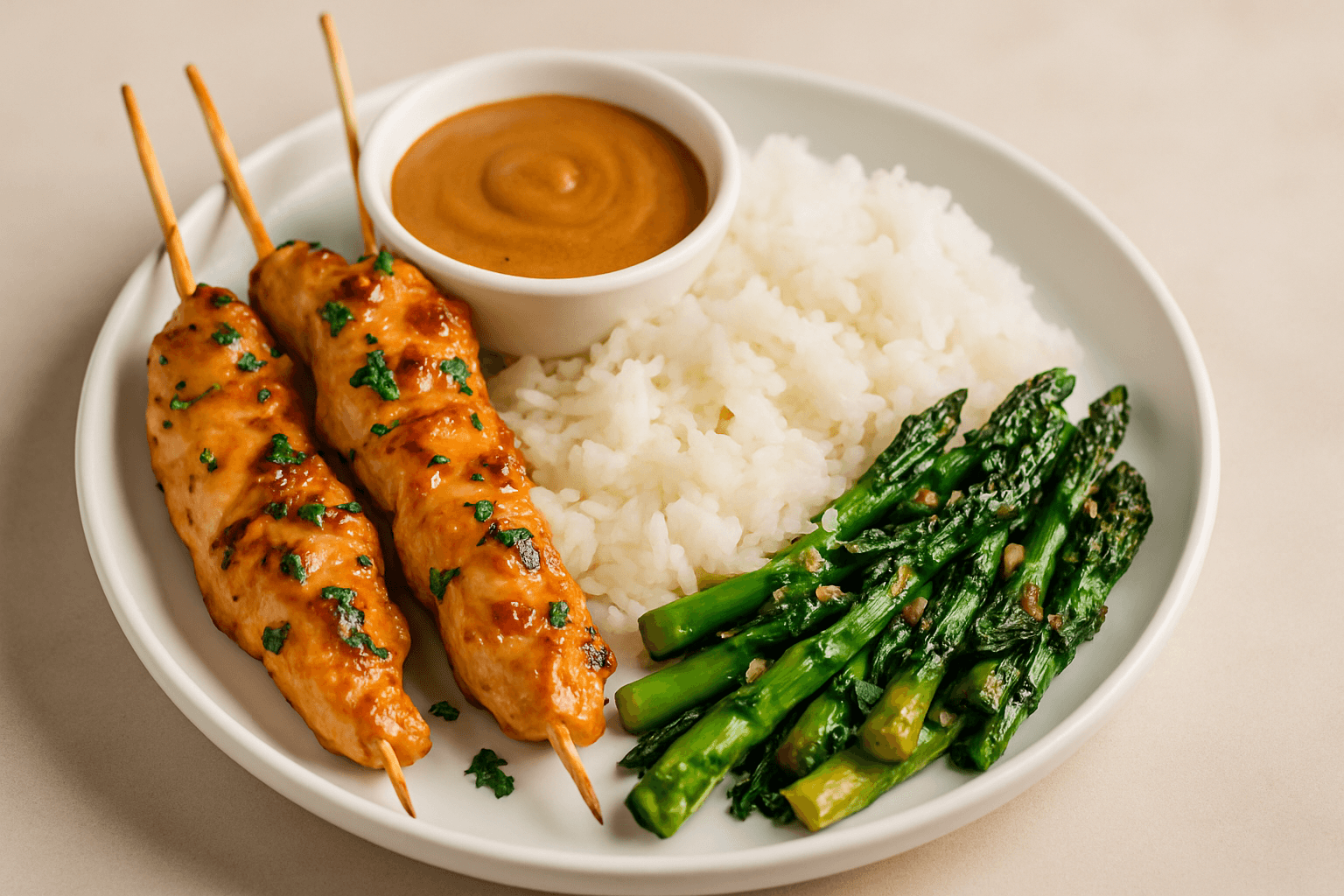 Fıstık Soslu Tavuk Satay Tarifi (Şişte)