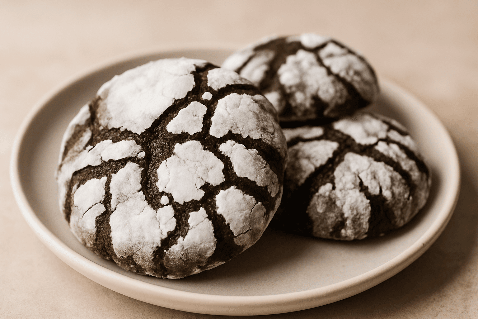 Fudgy Çikolatalı Crinkle Kurabiye Tarifi