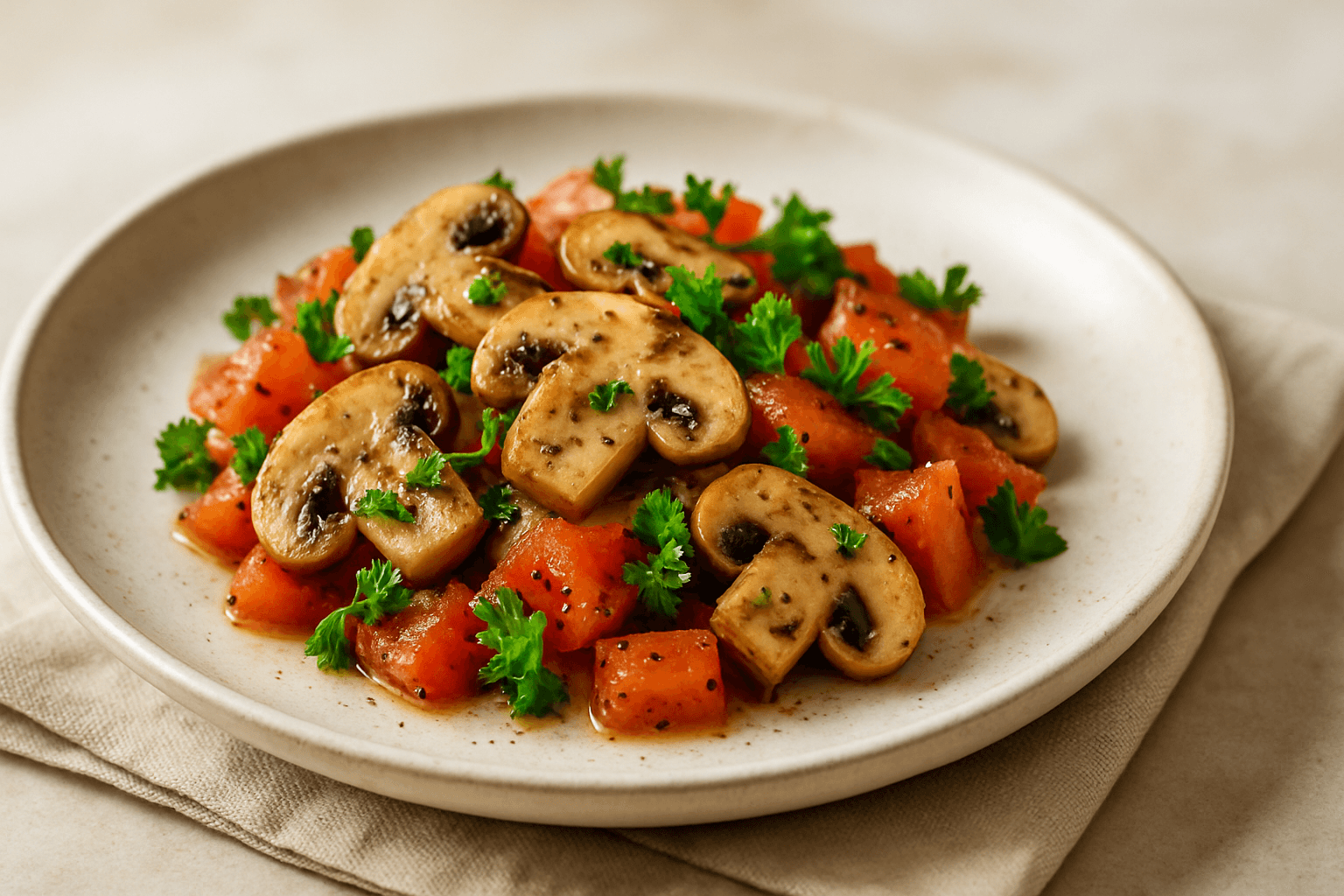 Greek Mushroom Salad Recipe (Lemon & Herb)