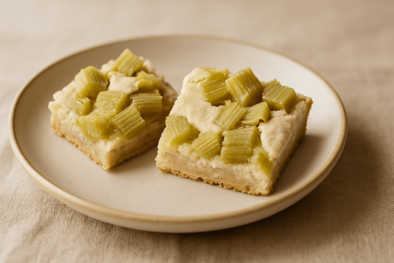 Ravent Kareleri Tarifi (Rhubarb Squares)