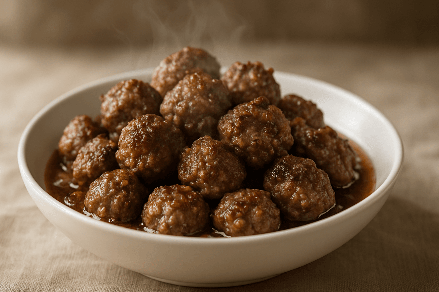 Slow-Baked Saucy Meatballs Recipe