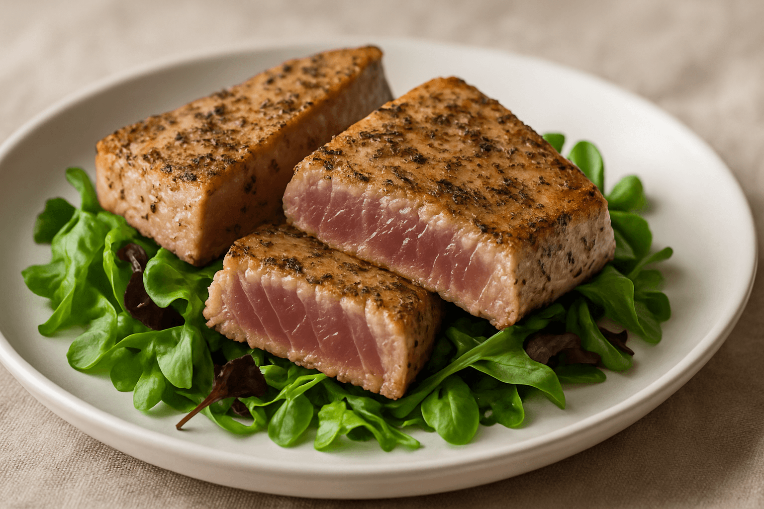 Tavada Ton Balığı Dilimi Tarifi (Tuna Steak)