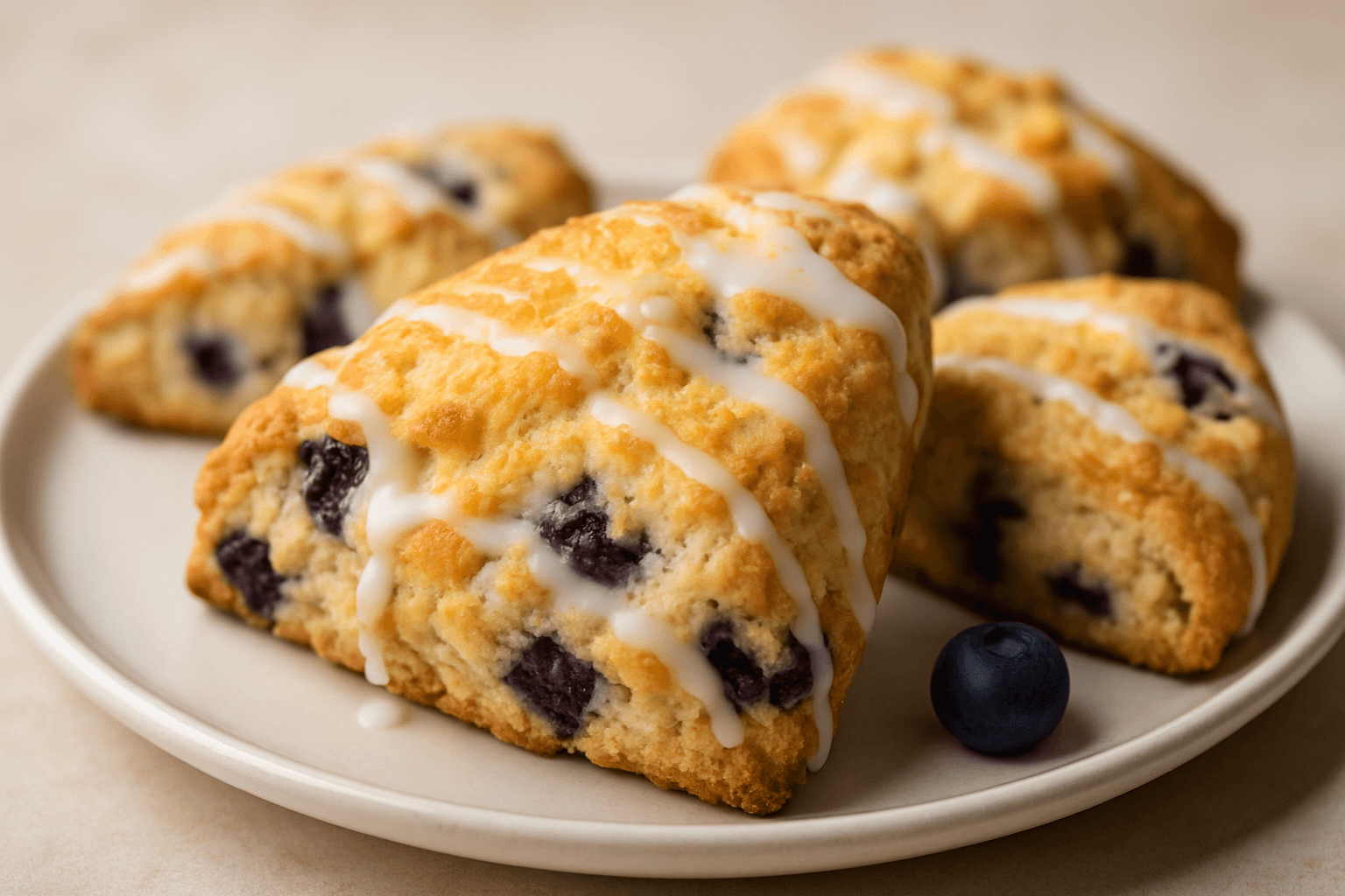Yaban Mersinli Scone Tarifi
